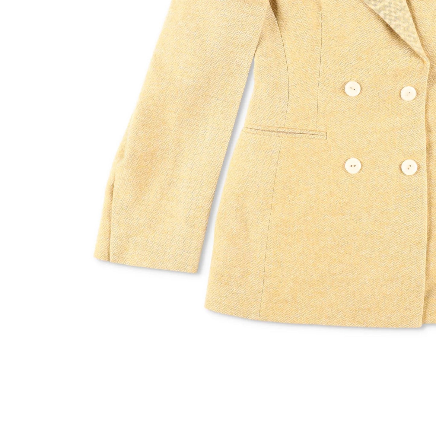 ANOUKI Mens Blazer Yellow Double Breasted Cotton Blend Size XL RRP 900 — View 3