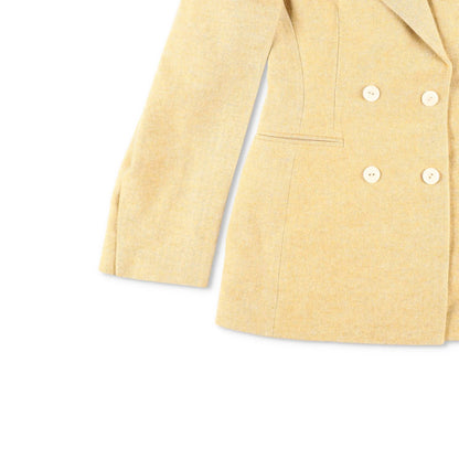ANOUKI Mens Blazer Yellow Double Breasted Cotton Blend Size XL RRP 900 — View 3