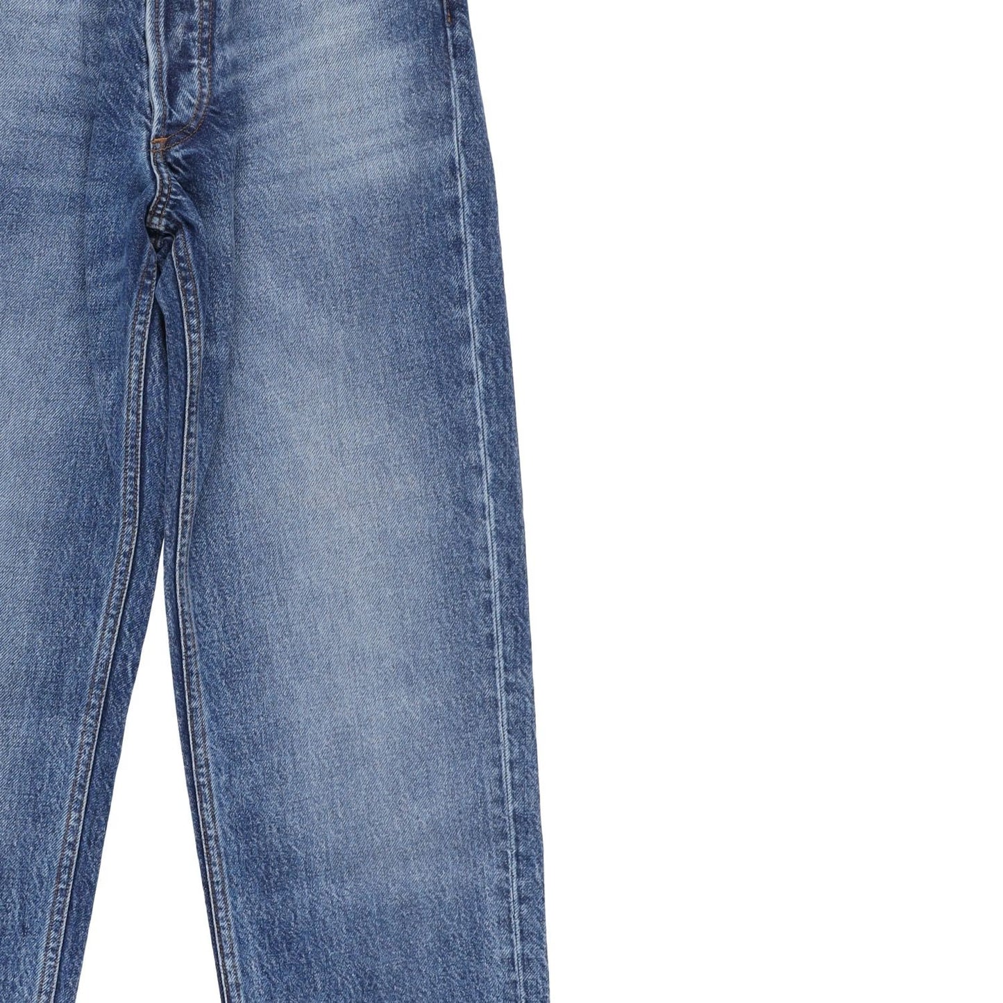 J.W.Anderson Womens Cropped Straight Leg Jeans Blue Denim Size 24 RRP 415 — View 3