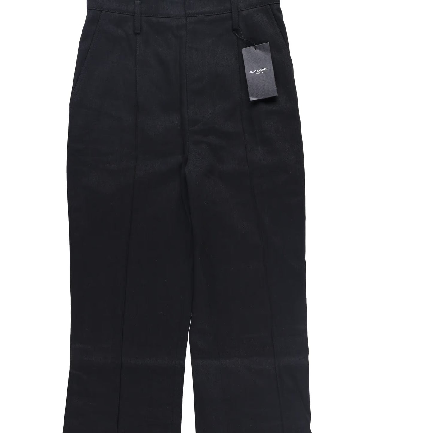 SAINT LAURENT Womens Jeans Straight Leg High Waist Denim Black 40 RRP 660 — View 5