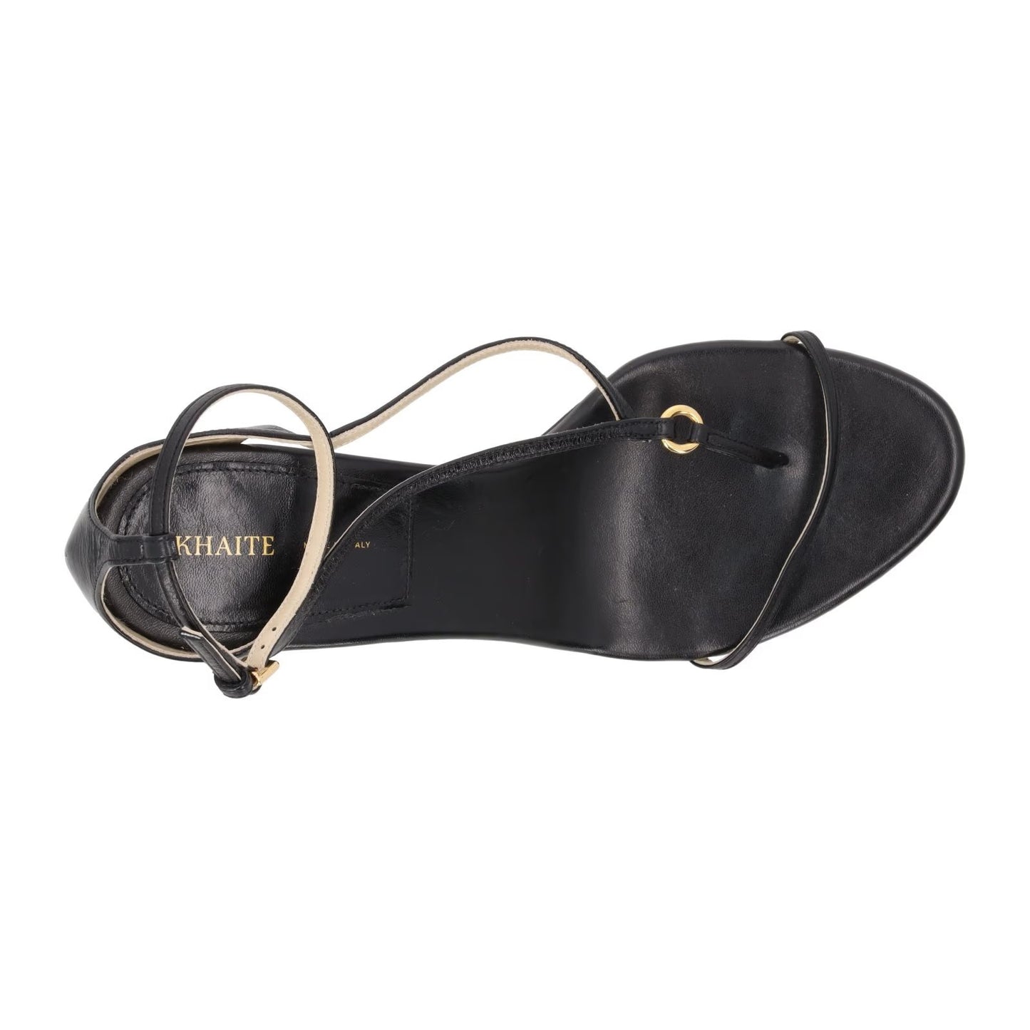 KHAITE Womens Marion Wedge Sandal Premium Calf Leather Black UK 5 RRP 1020 — View 7