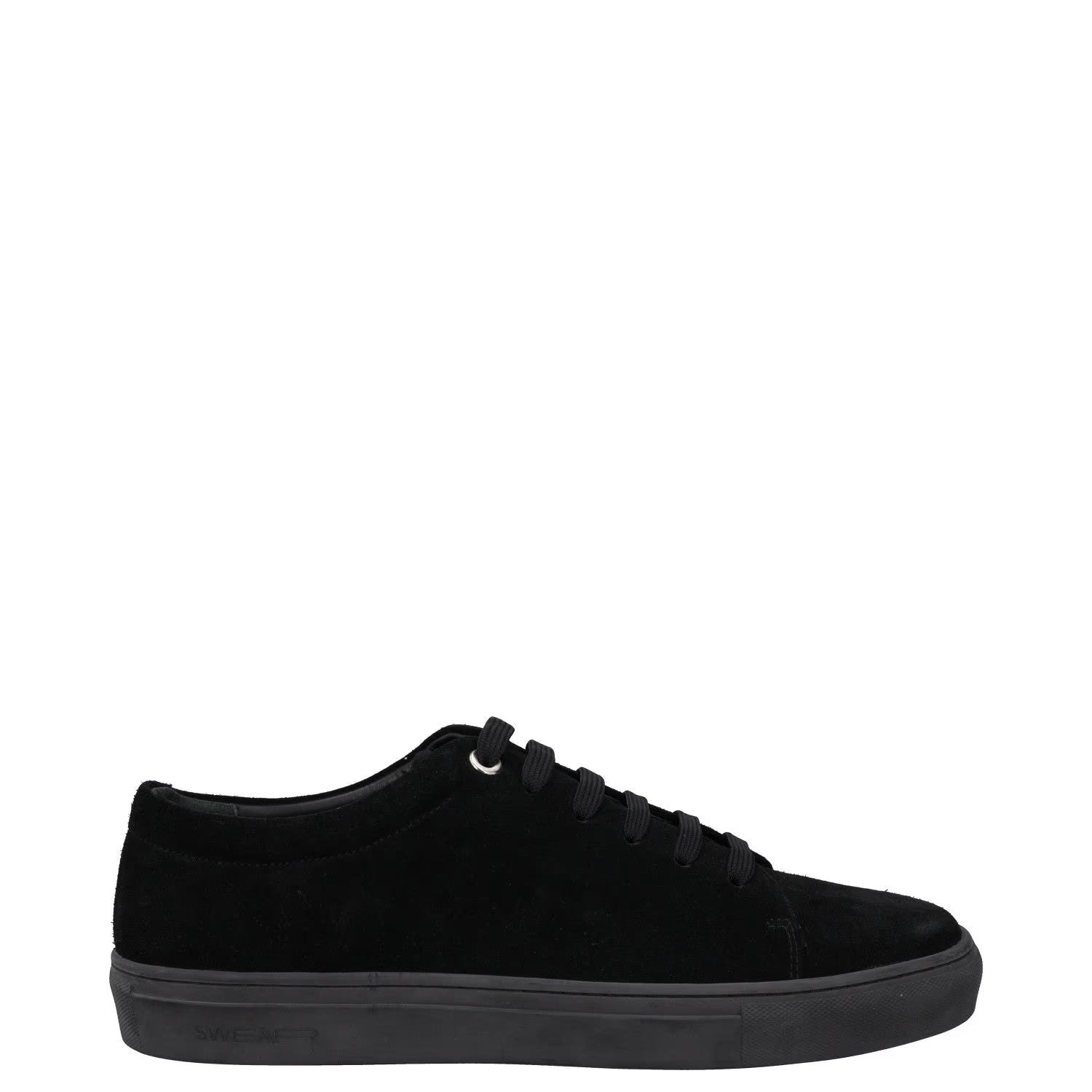 SWEAR Mens Trainers Black Leather Low Top Lace Up Sneakers UK 8 RRP 250