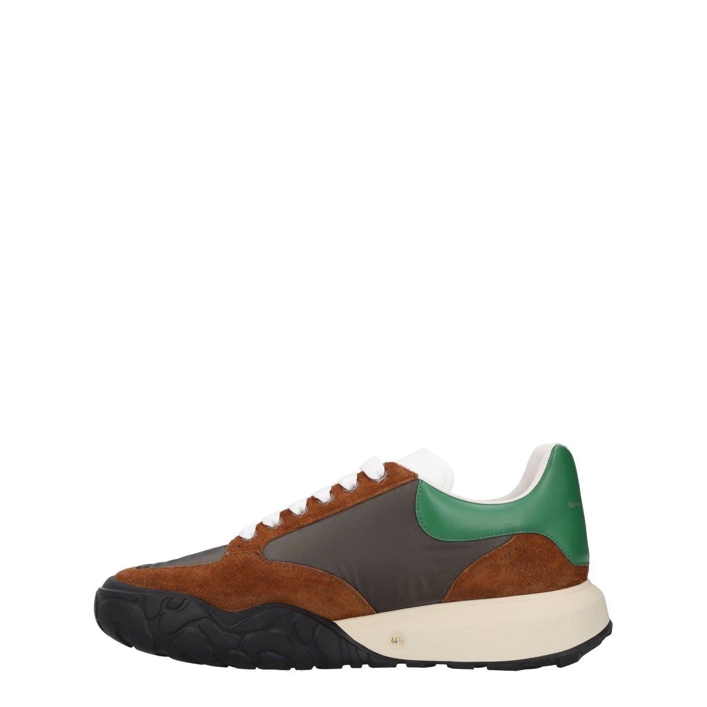 ALEXANDER MCQUEEN Mens Brown Green Leather Low Top Lace Up UK 7.5 RRP 450 — View 4