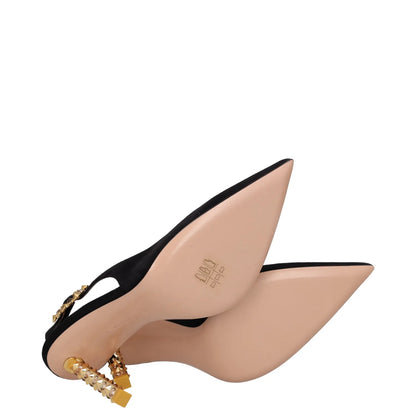 GIANVITO ROSSI Womens 105 High Heel Point Toe Slingback Pumps Black UK4 RRP 1095 — View 8