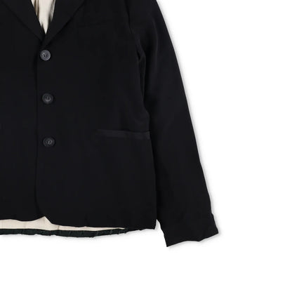 BY WALID Mens Collared Buttoned Black Blazer Silk Blend Size L RRP 1450 — View 4