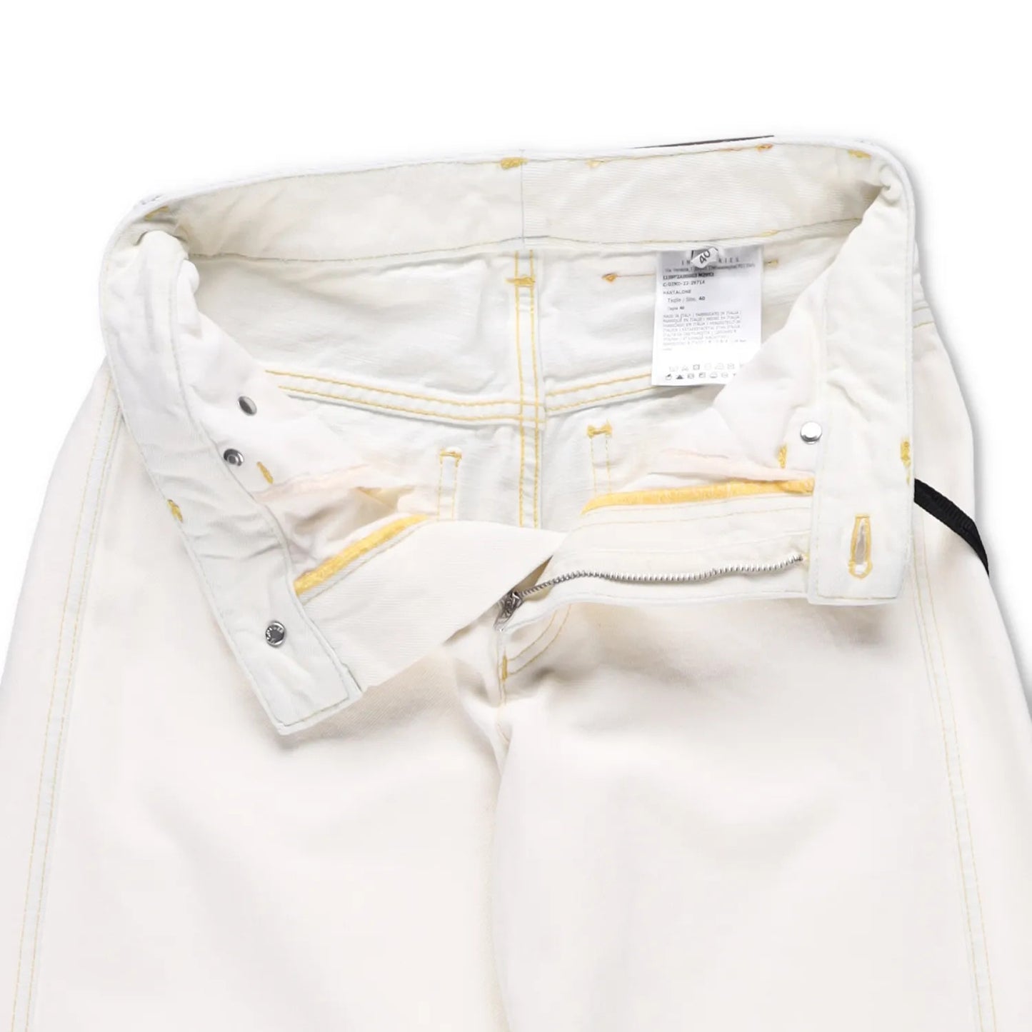 MONCLER GENIUS X Alicia Keys Womens Wide Leg Jeans Neutrals High Waist 40 RRP525 — View 6