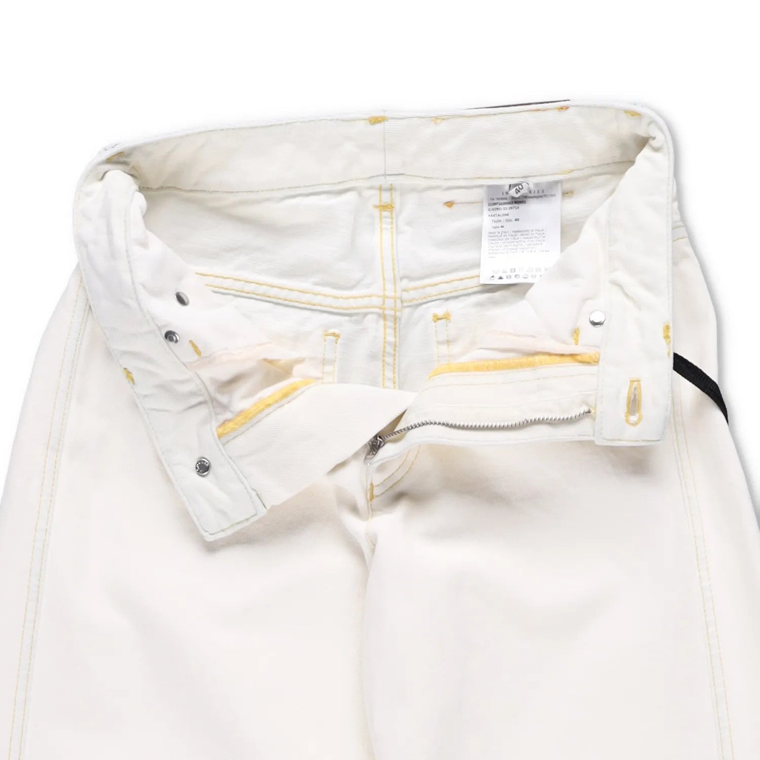 MONCLER GENIUS X Alicia Keys Womens Wide Leg Jeans Neutrals High Waist 40 RRP525 — View 6