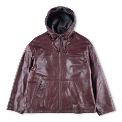 BOTTEGA VENETA Mens Nappa Wool Blouson Bomber Jacket Red Burgundy Size L RRP4900