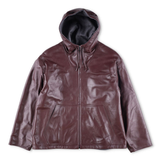 BOTTEGA VENETA Mens Nappa Wool Blouson Bomber Jacket Red Burgundy Size L RRP4900