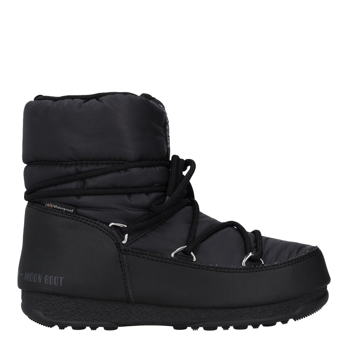MOONBOOT Womens Ankle Snow Boots Black Synthetic Flat Lace Up UK 3.5 RRP 150
