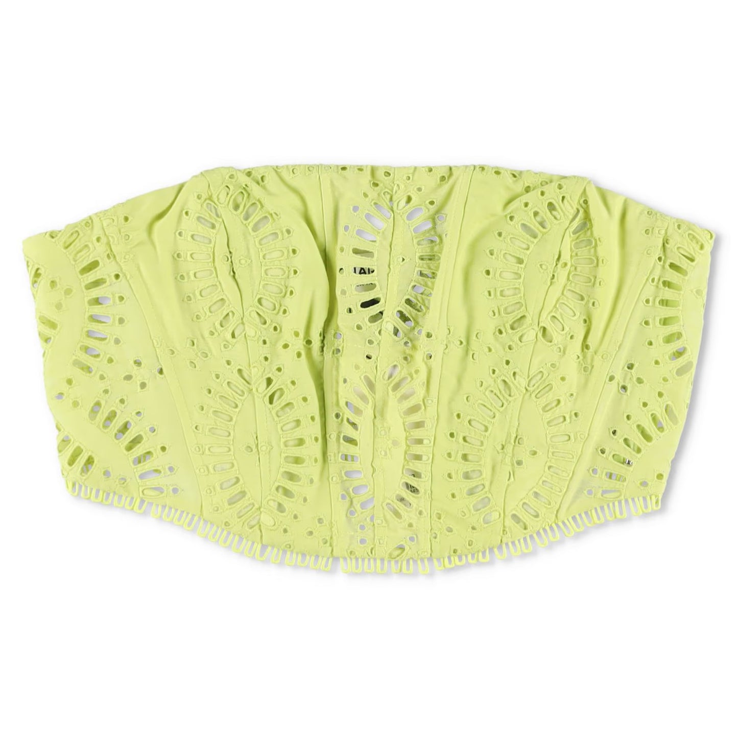 CHARO RUIZ IBIZA Womens Sting Top Corset Strapless Lace Lime Punch XL RRP 260