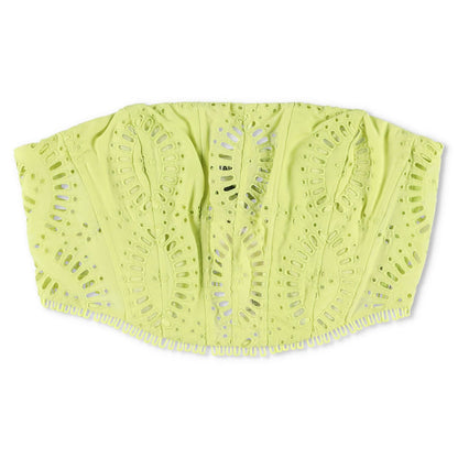 CHARO RUIZ IBIZA Womens Sting Top Corset Strapless Lace Lime Punch XL RRP 260