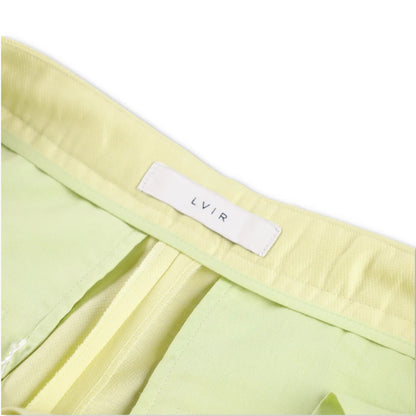 LVIR Womens Flared Trousers Back Slit Wool Blend Pants Green Size S RRP 235 — View 8