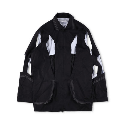 KIKO KOSTADINOV Black Hydra Shell Jacket Mens Size 50 Cotton Viscose RRP900