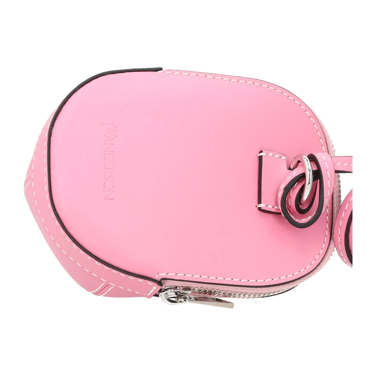 J.W. ANDERSON Womens Nano Cap Crossbody Bag Leather Baby Pink Size S RRP 295 — View 4