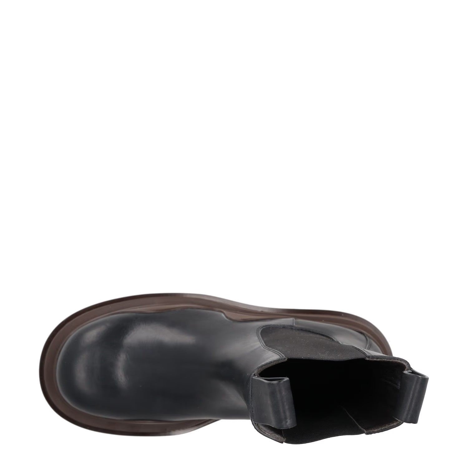 BOTTEGA VENETA Mens Chelsea Boots High Black Brown Leather UK 10 RRP 1080 — View 7