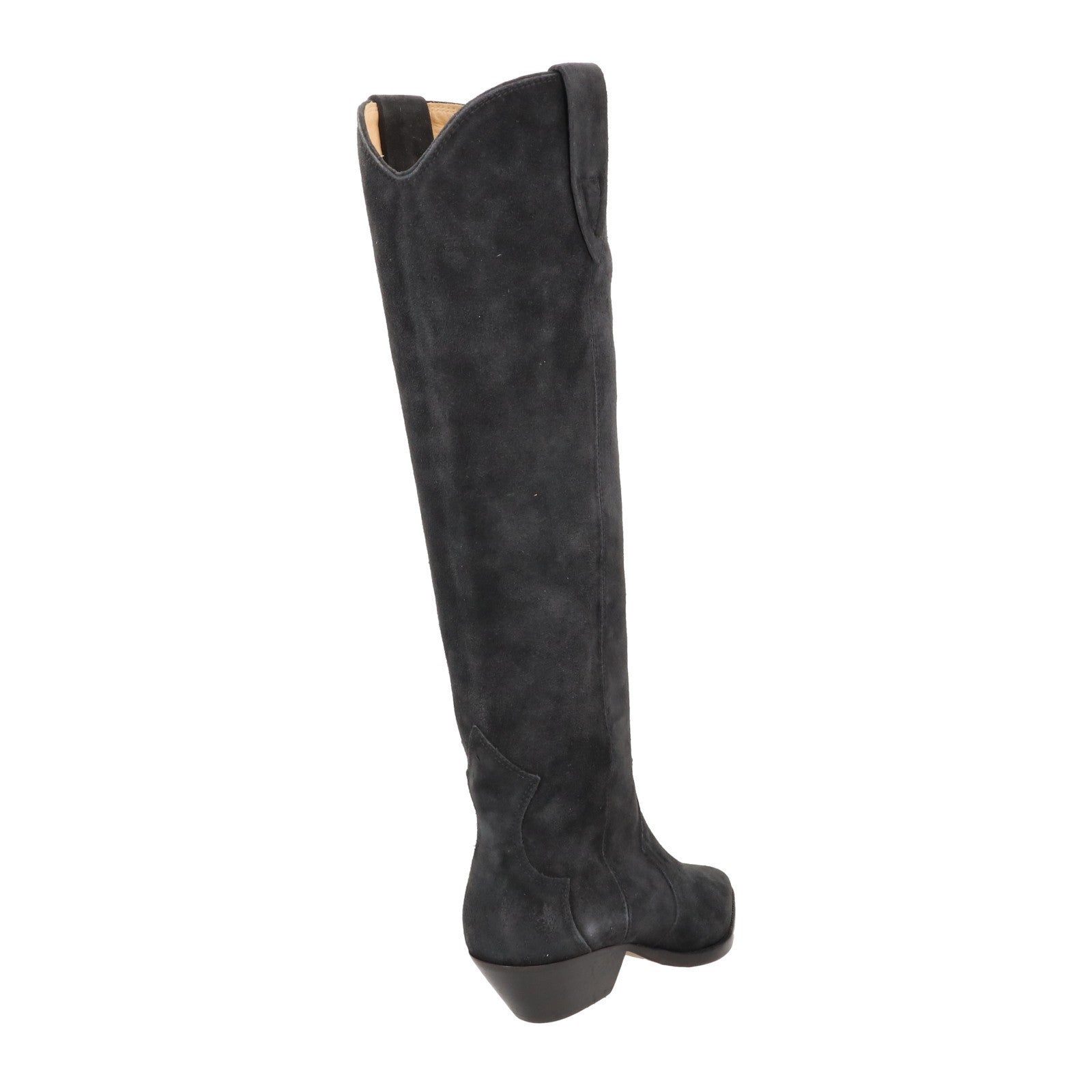 ISABEL MARANT Womens Denvee 40 Cowboy Boots Black Leather Mid Heel EU 35 RRP795 — View 6