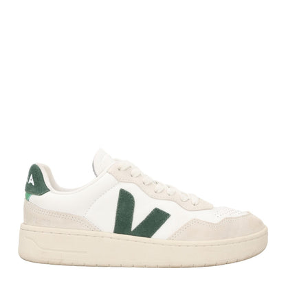 VEJA Womens V 90 Low Top Leather Sneaker White Trainer Lace Up UK 4 RRP 150