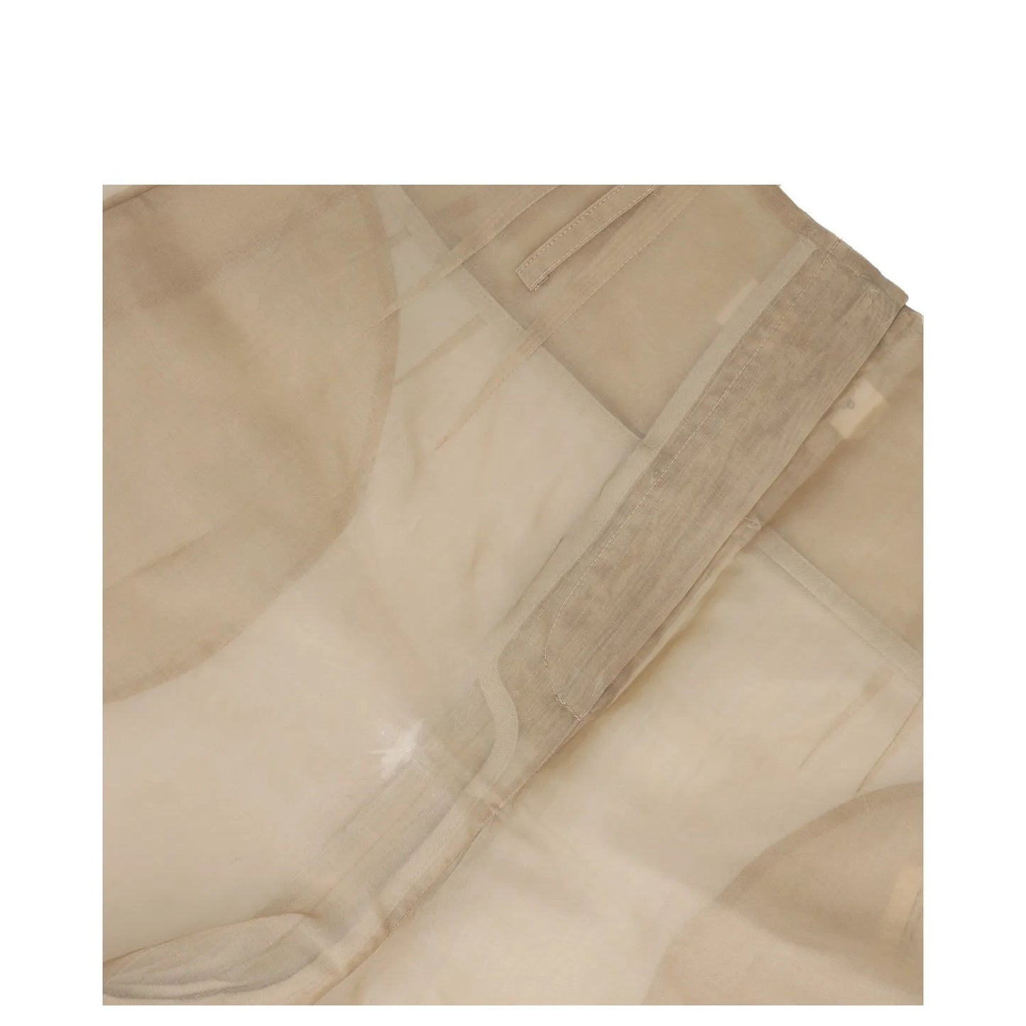 FRANKIE SHOP Womens Lise Tailored Shorts Sheer Neutrals Silk Blend XS RRP 136 — View 4