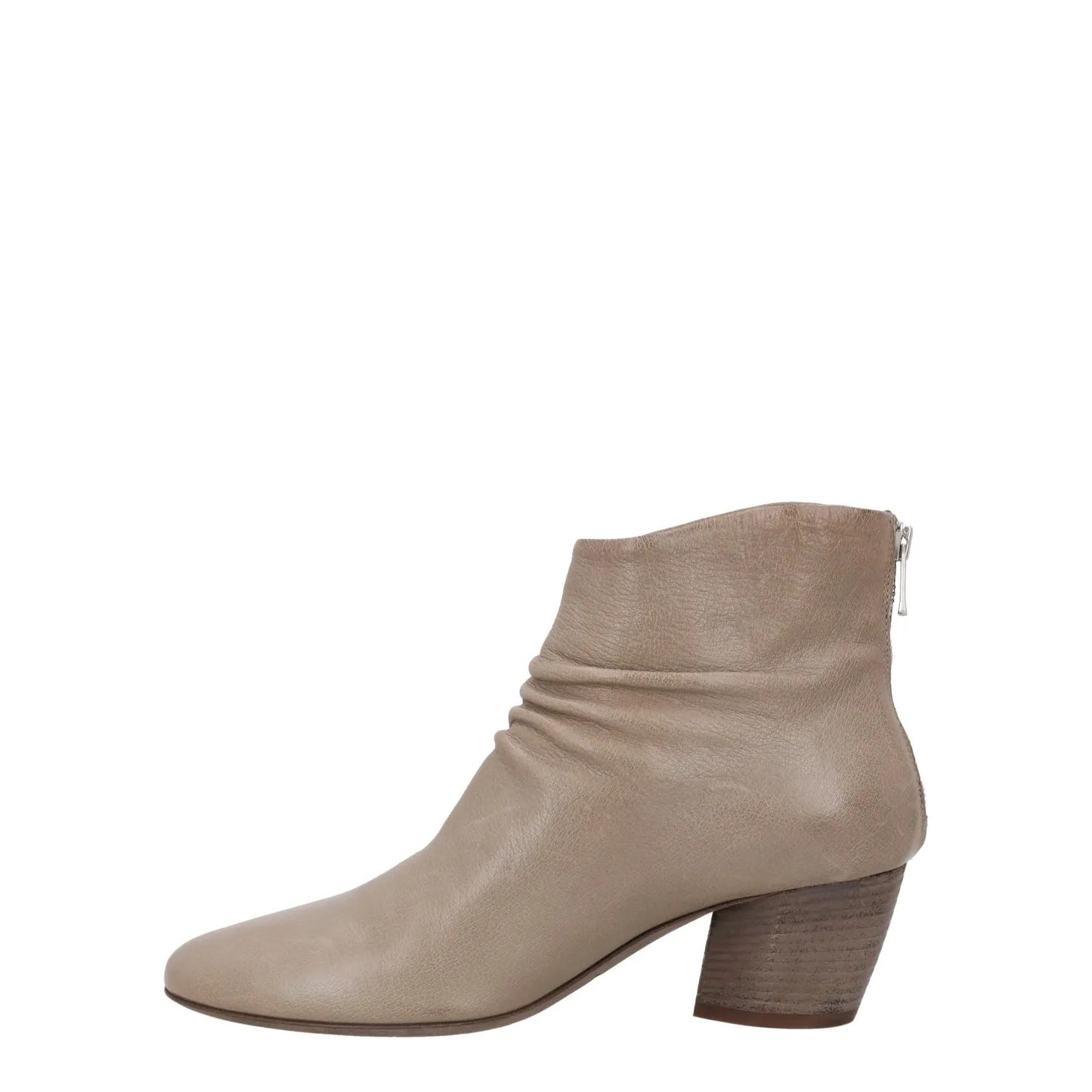 OFFICINE CREATIVE Womens Ankle Boots Leather Grey Mid Heel Zip UK 5 RRP 550 — View 4