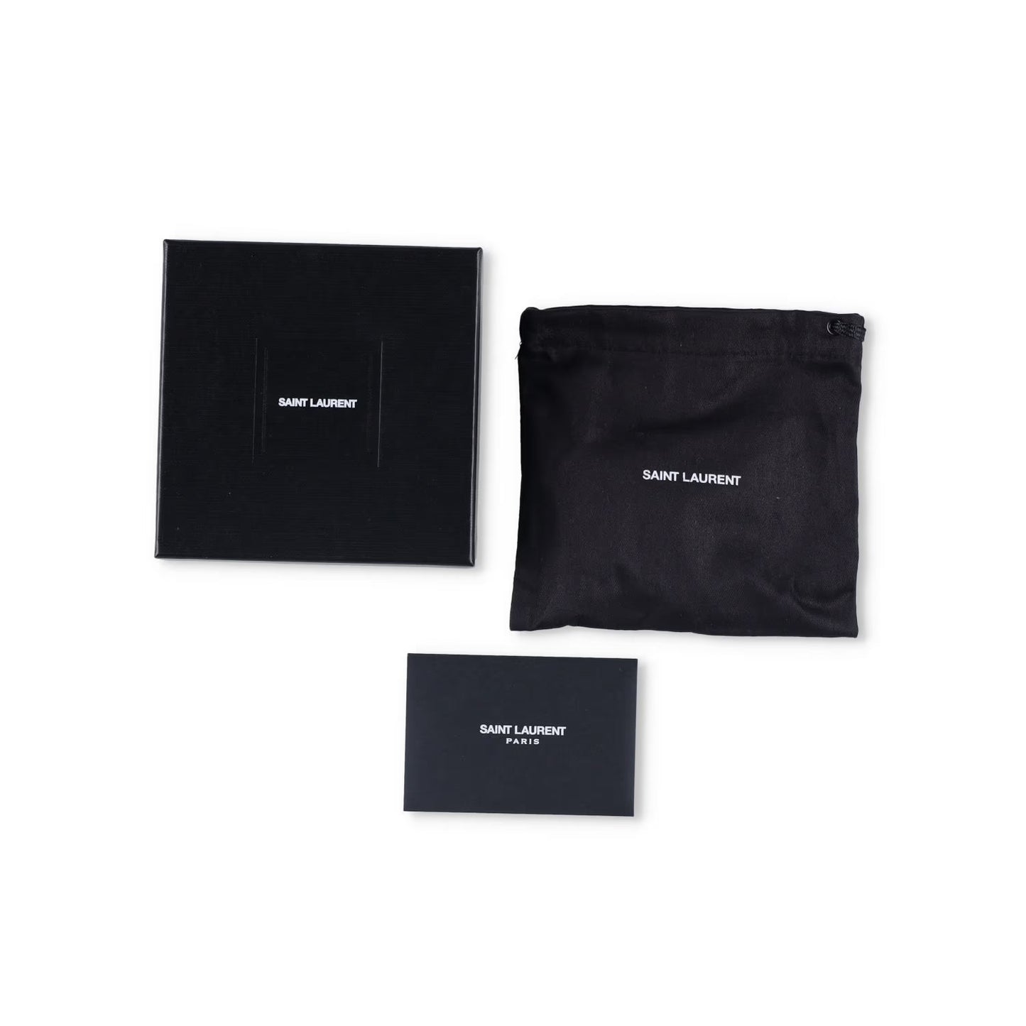SAINT LAURENT Mens Double Bangle Plaque Bracelet Silver Size M RRP 320 — View 5