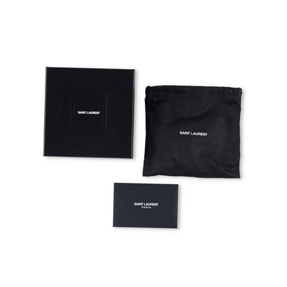 SAINT LAURENT Mens Double Bangle Plaque Bracelet Silver Size M RRP 320 — View 5