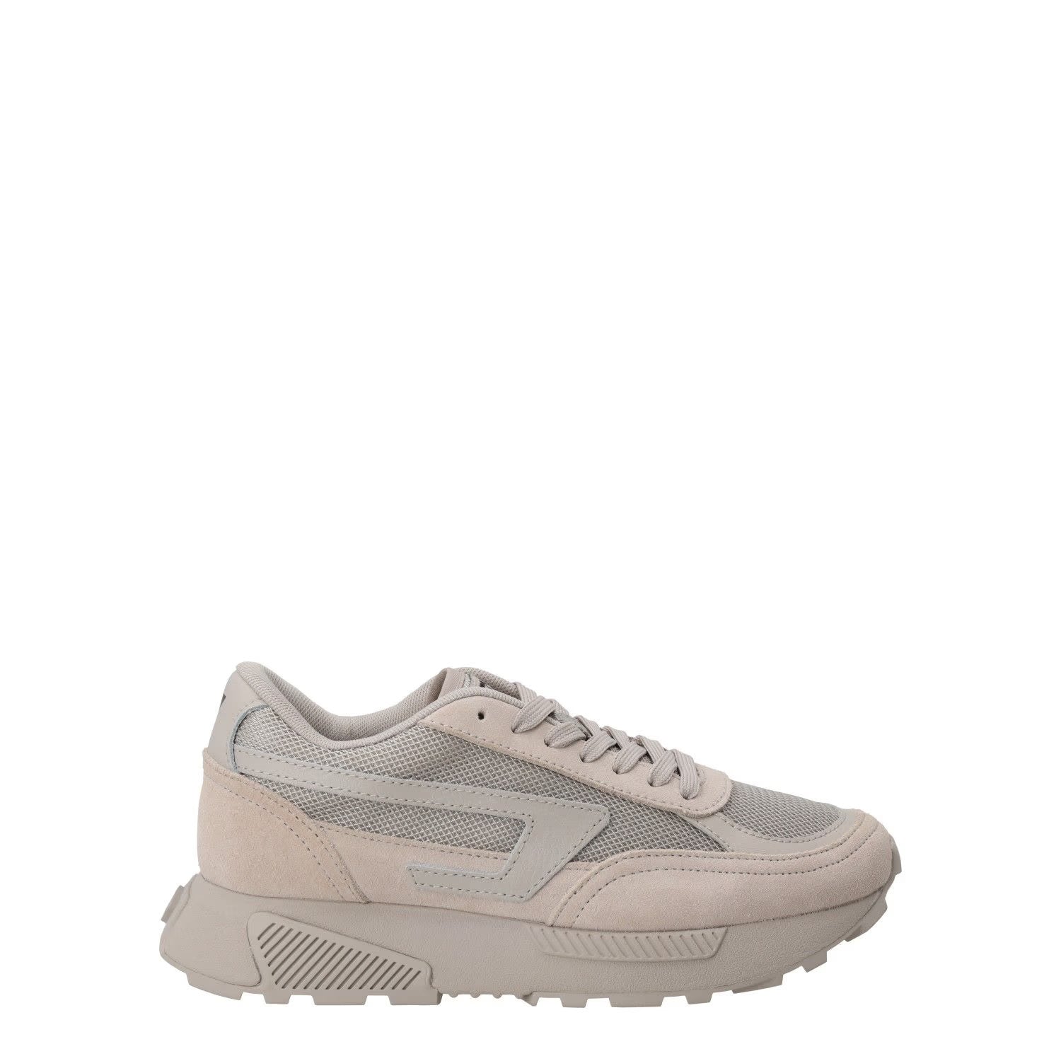 DIESEL WomensTyche Runner SuedeFabric Low Tops Lace Up Grey EU 36 RRP 180