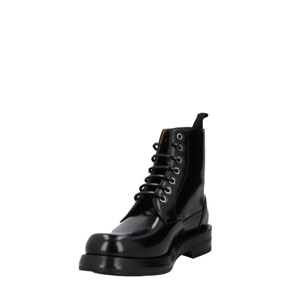 DIOR HOMME Mens Carlo Combat Boots Patent Leather Black Lace Up UK 6 RRP 1150 — View 3