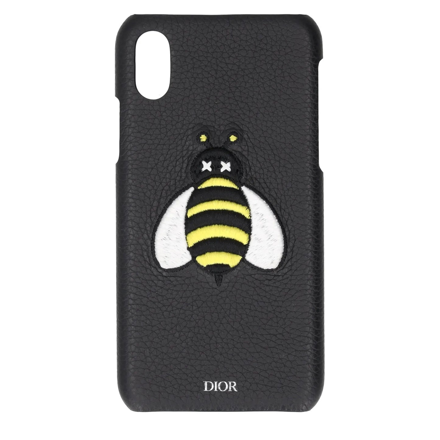 DIOR Bee Hard Phone Case Fits Apple iPhone X Black White Yellow RRP 310 — View 7