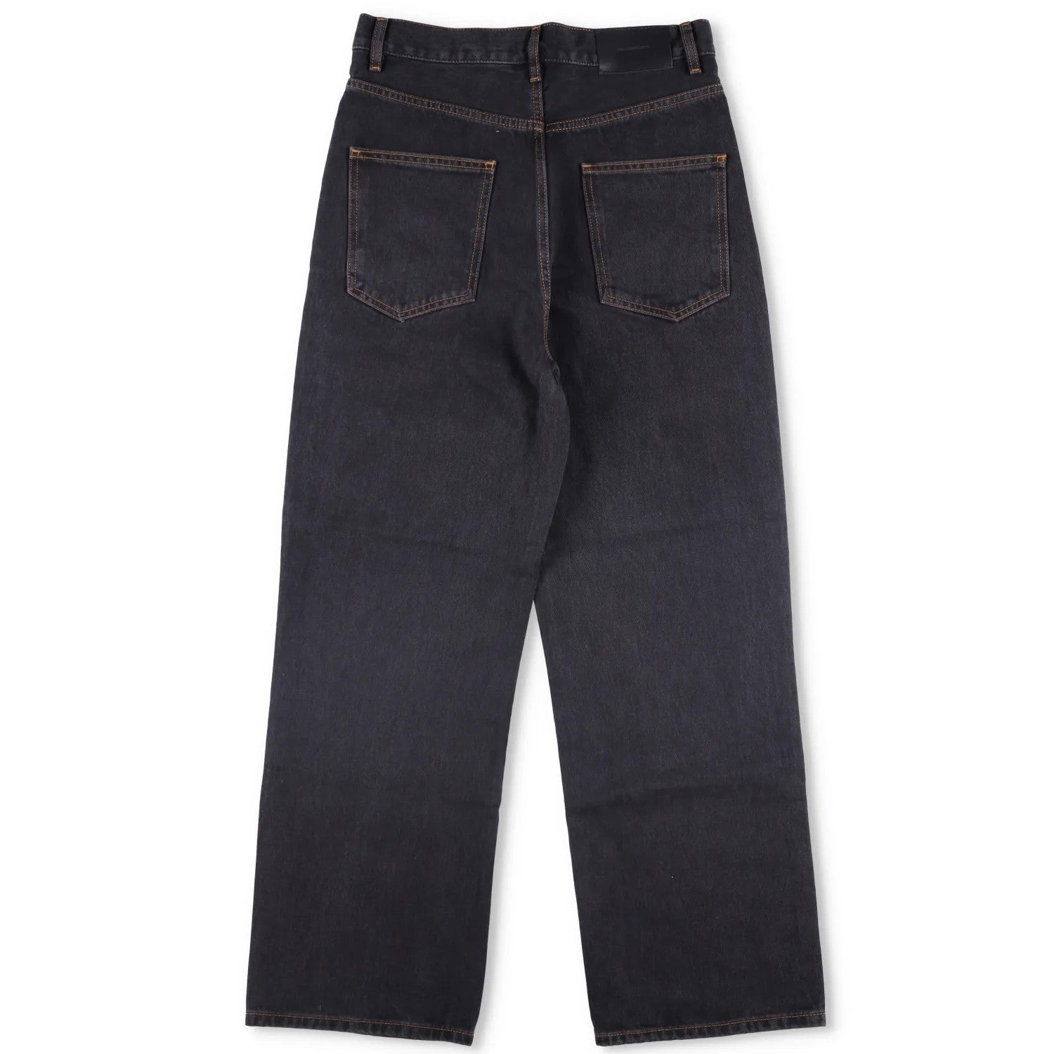 WARDROBE NYC Womens Low Rise Jean Wide-Leg Jeans Black 5 Pocket Size 28 RRP 285 — View 5