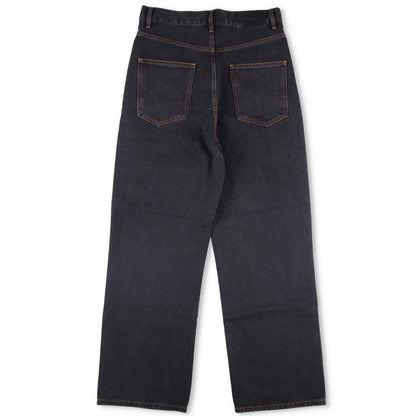 WARDROBE NYC Womens Low Rise Jean Wide-Leg Jeans Black 5 Pocket Size 28 RRP 285 — View 5