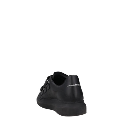 ALEXANDER MCQUEEN Mens Trainers Black Leather Low Top Strappy UK 9.5 RRP 485 — View 5