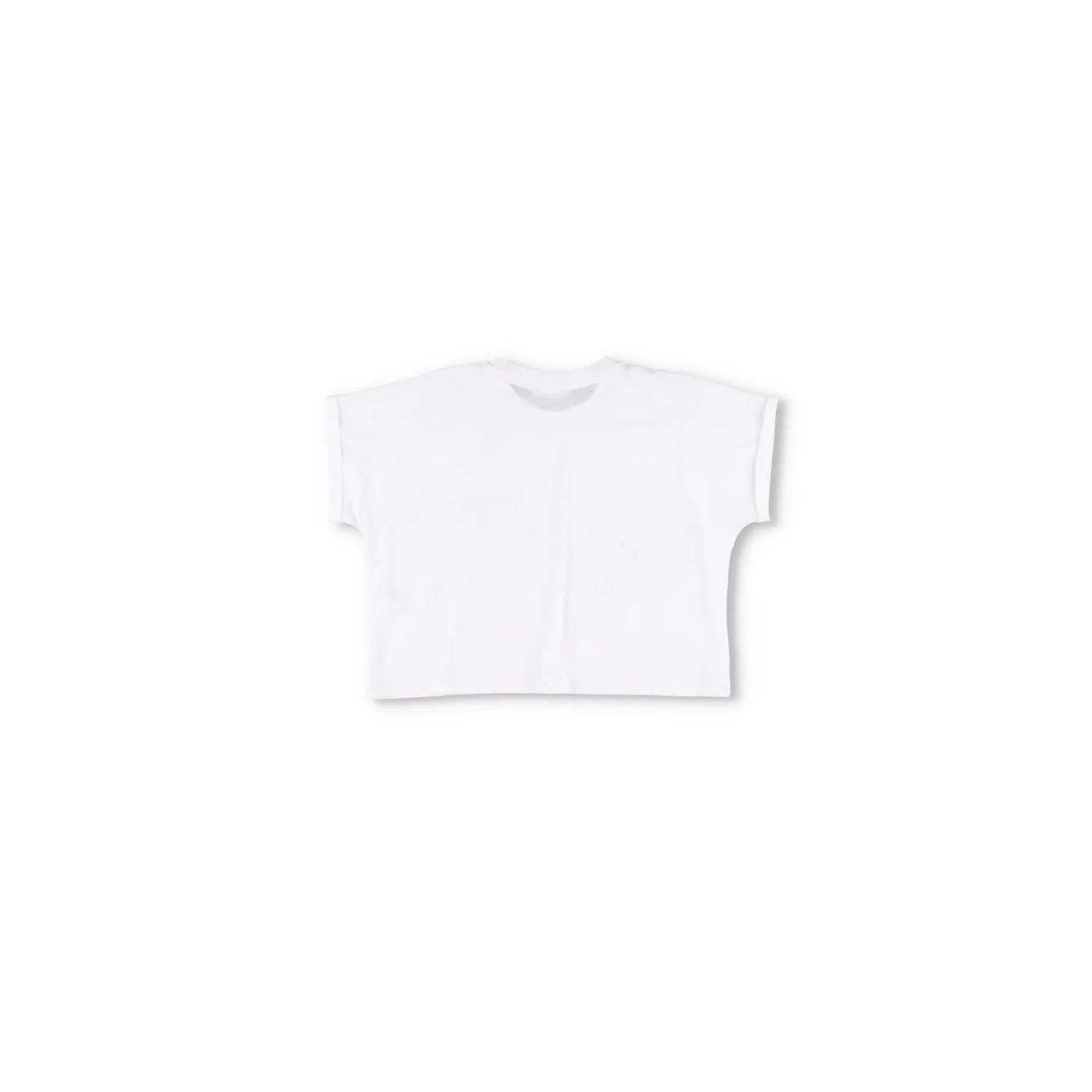 BALMAIN Womens Cropped T-Shirt Cotton Short Sleeve White Logo Size M RRP 350 — View 5