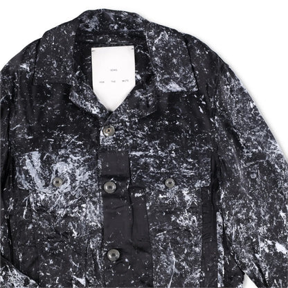 SONG FOR THE MUTE Mens Jacket Black Viscose Collared Buttoned Size 44 RRP 1045 — View 6