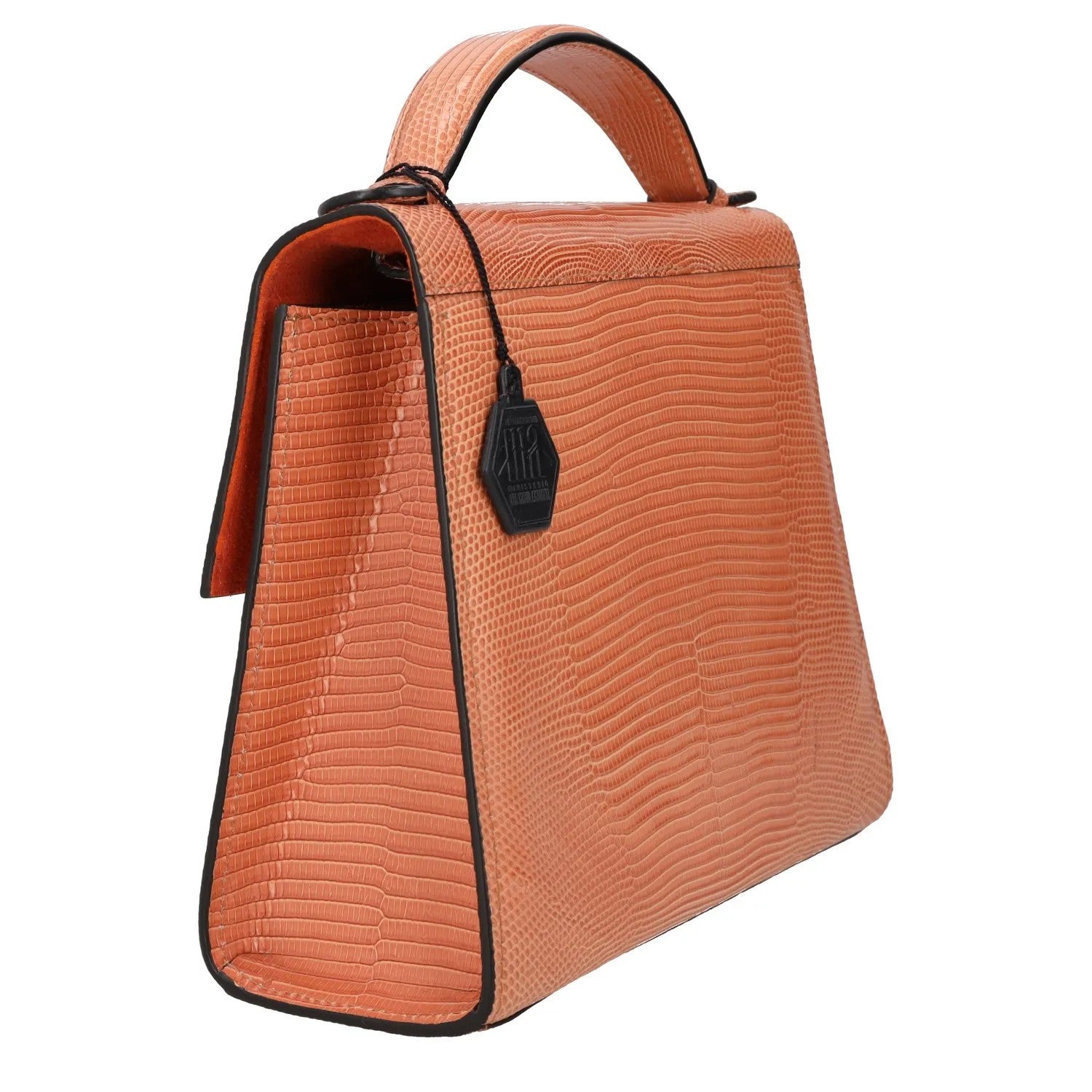 HUNTING SEASON Womens Top Handle Bag Structured Beige Leather Size S RRP 895 — View 3