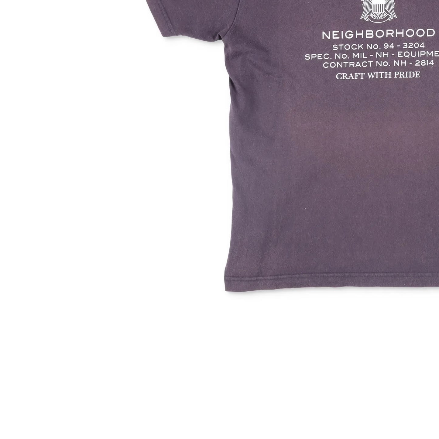 NEIGHBOURHOOD Mens T-Shirt Purple Cotton Crew Neck Short Sleeve Logo M RRP 90 — View 3