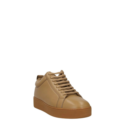 BOTTEGA VENETA Mens Sneakers Low Top Lace Up Brown Leather Casual UK 9 RRP 850 — View 2