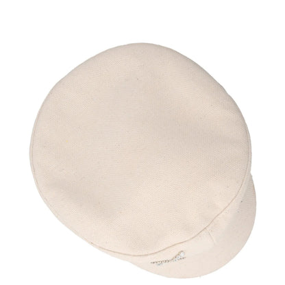RUSLAN BAGINSKIY Womens Cotton Crystal Baker Boy Hat Ivory Rhinestone M RRP 375 — View 7