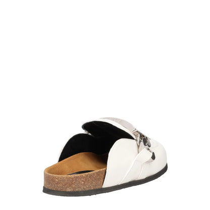 J.W. ANDERSON Womens Anderson Gourmet Loafer Tag Chain Leather White UK4 RRP 495 — View 6