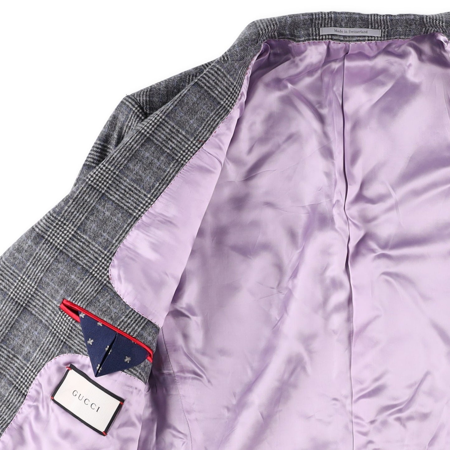 GUCCI Mens Wool Grey Check Blazer Size 7-50 Regular Long Sleeve RRP1750 — View 8