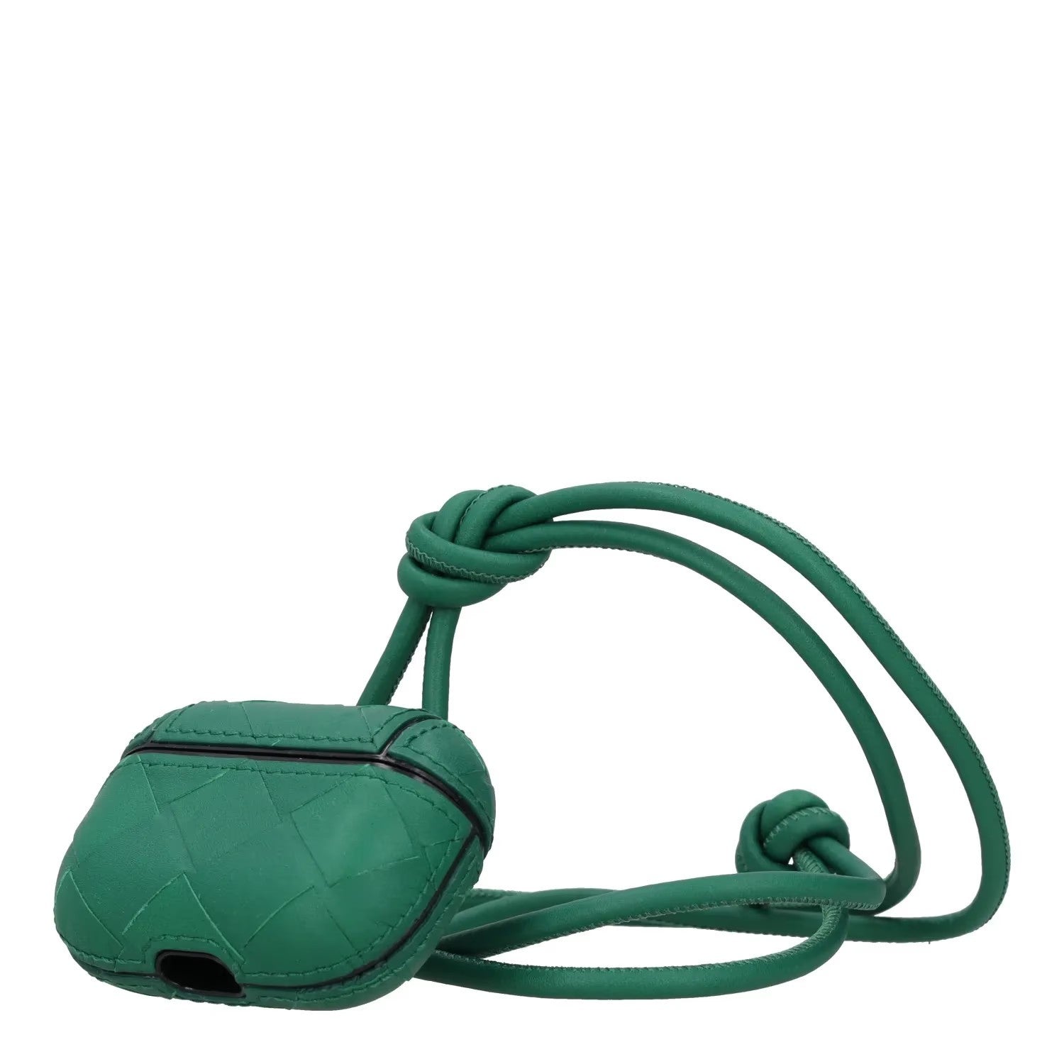 BOTTEGA VENETA Carry Case Strap For Apple AirPods Pro Green Leather OS RRP 470
