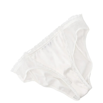 DOLCE & GABBANA Womens Brief Sheer Panel Lace White Knickers Size M RRP 245 — View 3