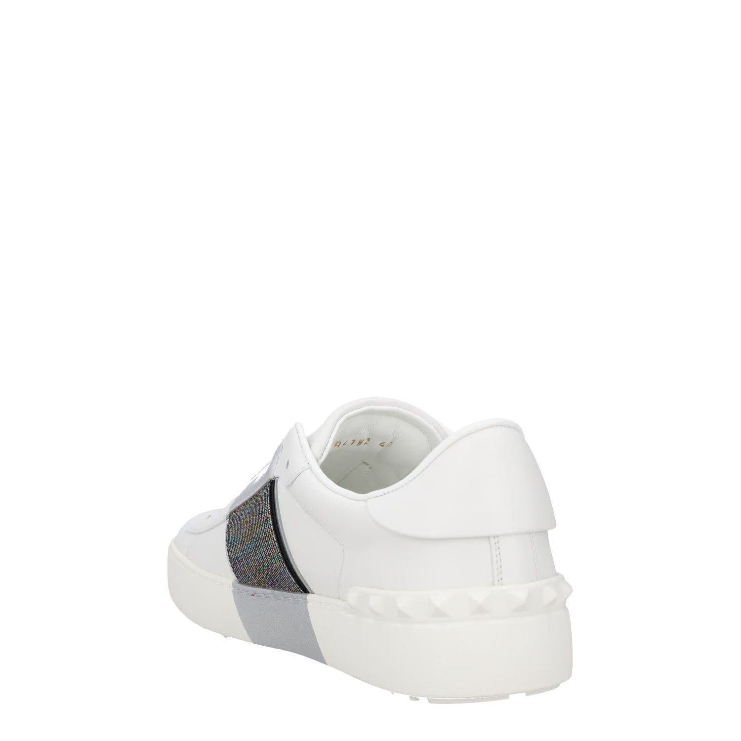 VALENTINO Womens Trainers White Grey Leather Low Top Lace Up UK 7 RRP 680 — View 5