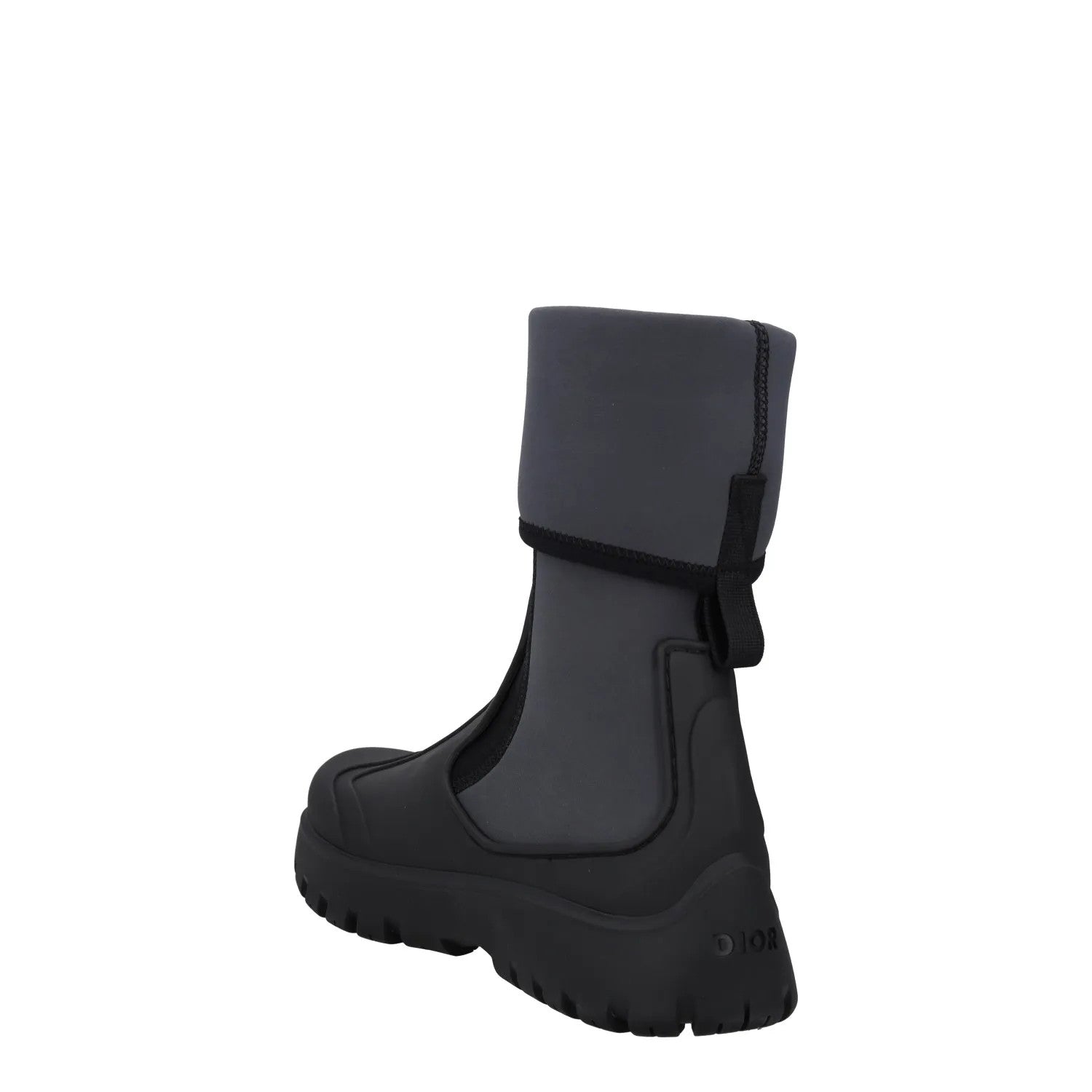 DIOR HOMME Mens Garden Rain Boots Black Synthetic Waterproof UK 12 RRP 855 — View 5