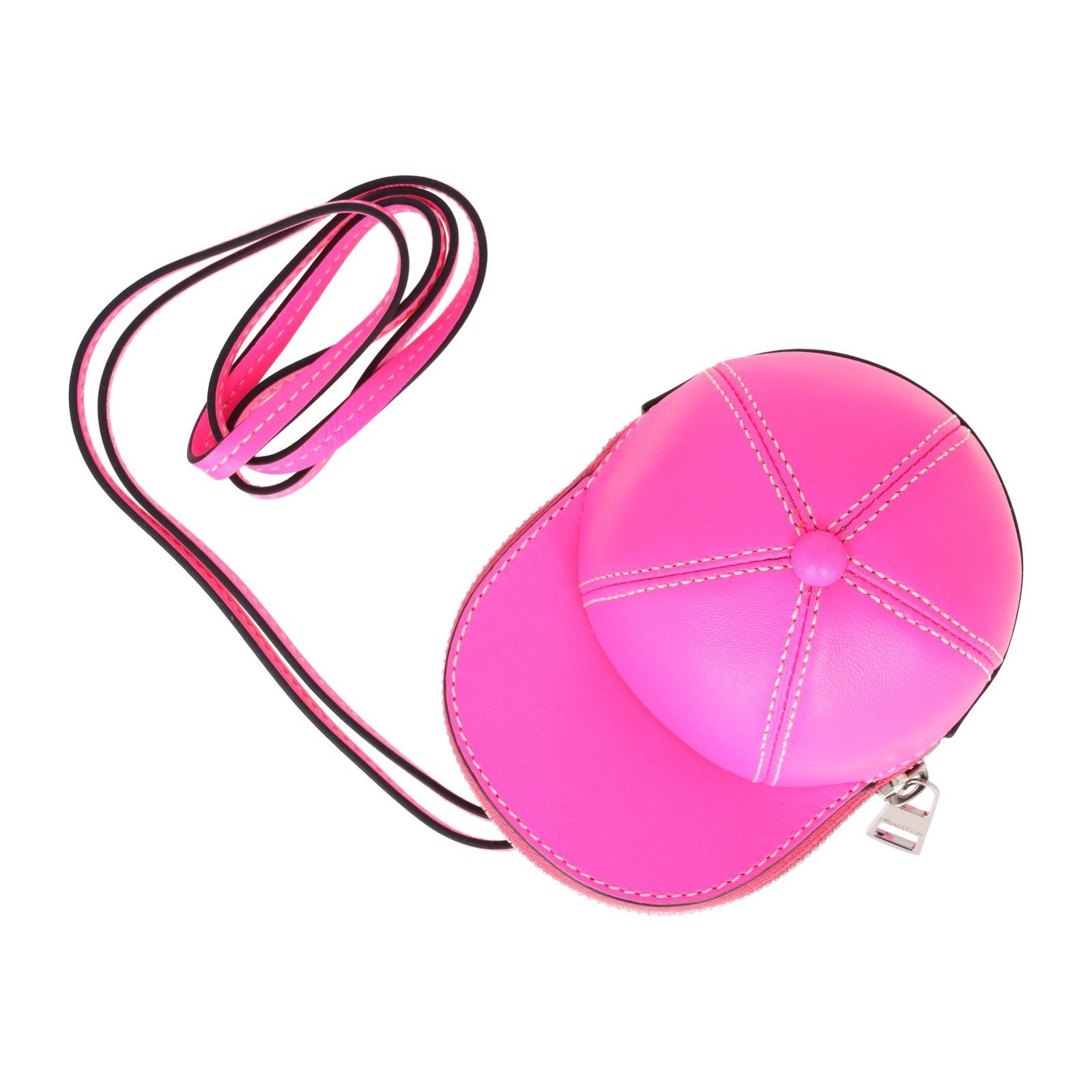 JW ANDERSON Leather Pink Mini Nano Bag Coin Purse Handbag Neon RRP360 — View 8