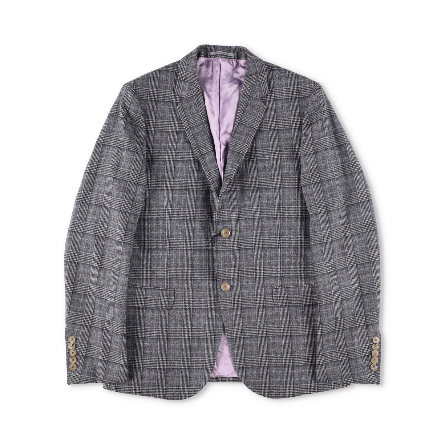 GUCCI Mens Wool Grey Check Blazer Size 7-50 Regular Long Sleeve RRP1750
