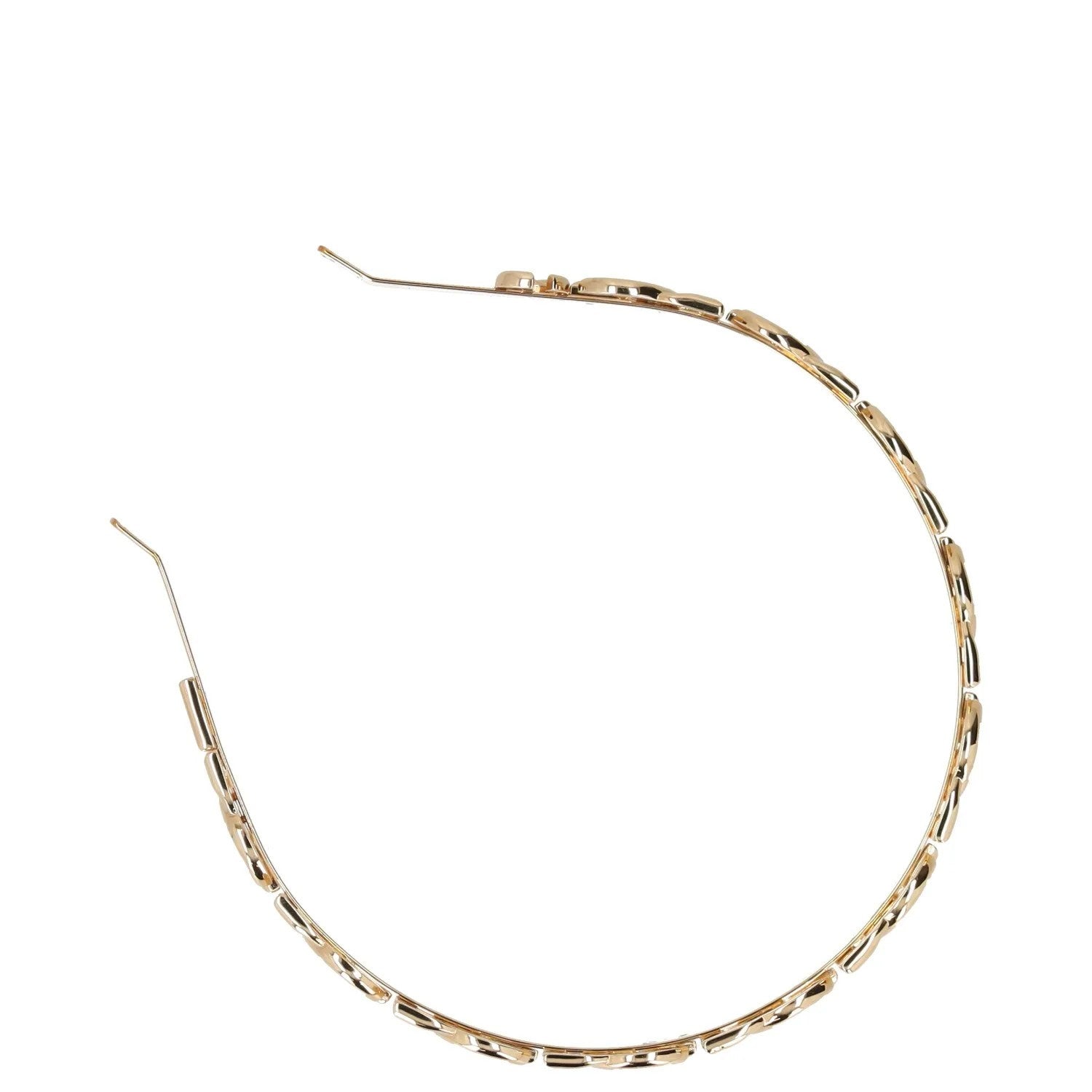 DOLCE & GABBANA Womens Yellow Gold Coloured Dg Logo Headband Size S RRP 995 — View 9
