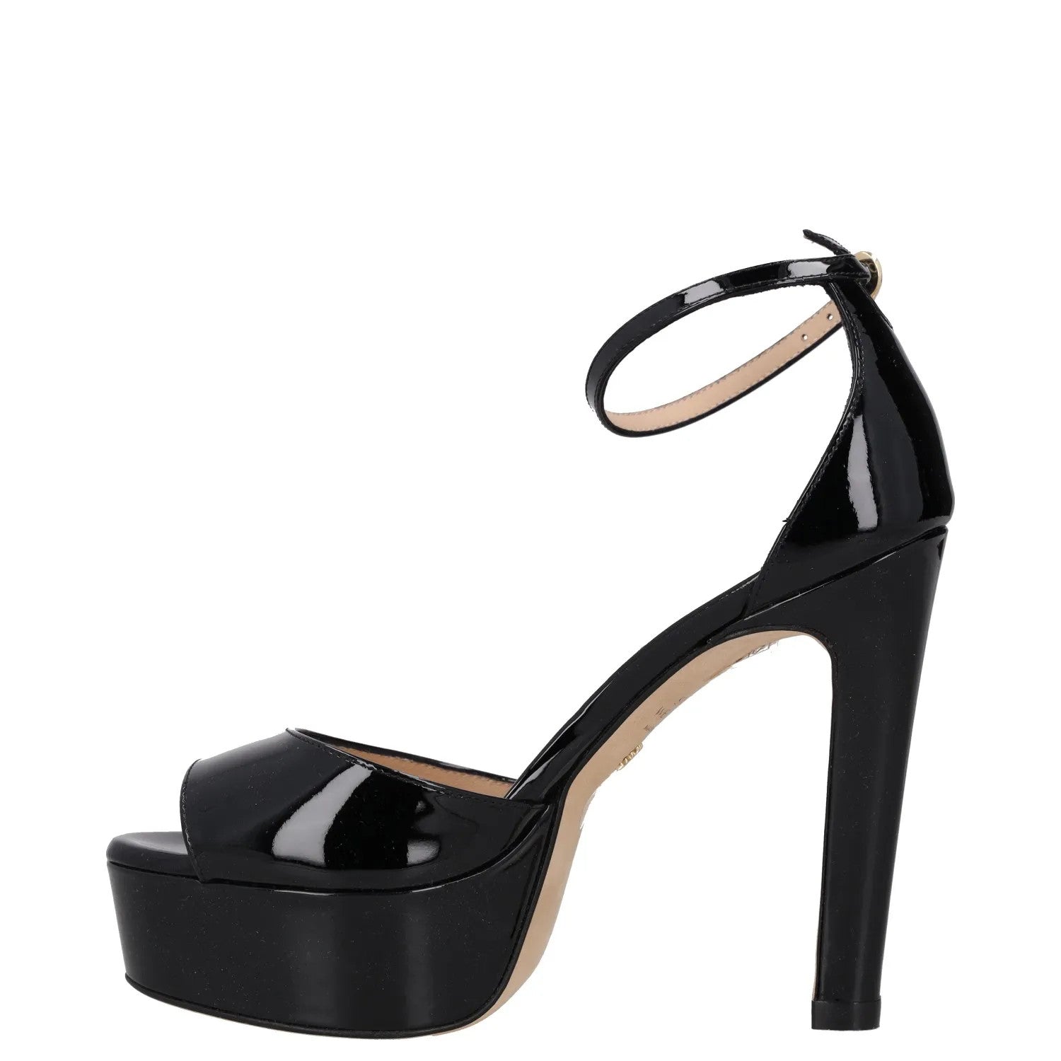STUART WEITZMAN Womens Heels Stiletto Platform Strappy Black Leather UK13 RRP300 — View 4