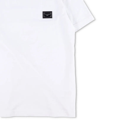 DOLCE & GABBANA Mens T-Shirt White Short Sleeve Crew Neck Plaque Size 48 RRP 485 — View 4