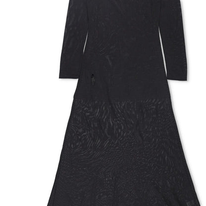 KHAITE Womens Valera Long Sleeve Knit Maxi Dress Black Long Sleeve Small RRP1490 — View 4